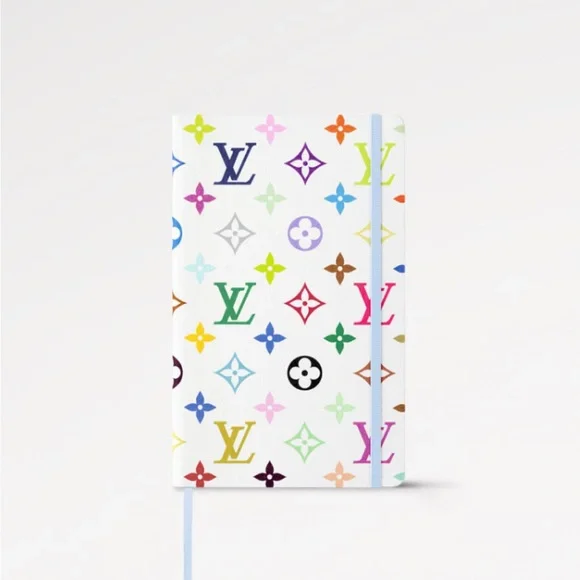 ๐ฉทNEW! Louis Vuitton x Takashi MurakamiโขWhite Multicolor Jane Notebook MM๐ - Picture 1 of 1
